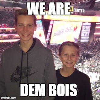 WE ARE DEM BOIS | WE ARE; DEM BOIS | image tagged in dat boi | made w/ Imgflip meme maker