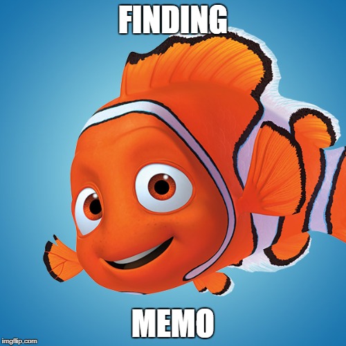FINDING; MEMO | made w/ Imgflip meme maker