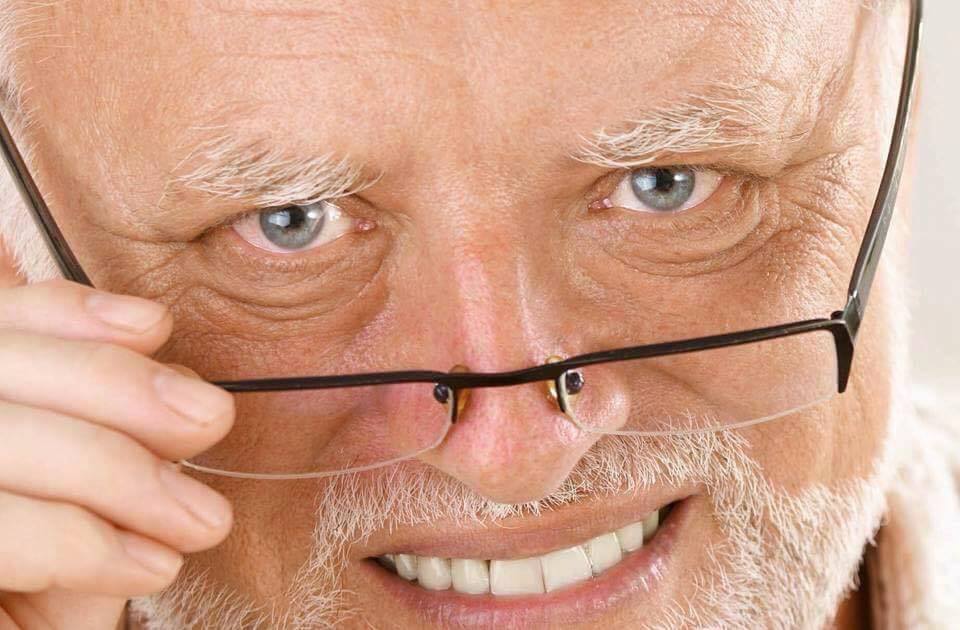 High Quality Harold glasses Blank Meme Template
