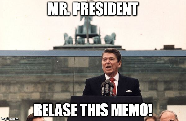 MR. PRESIDENT; RELASE THIS MEMO! | image tagged in releasethememo | made w/ Imgflip meme maker