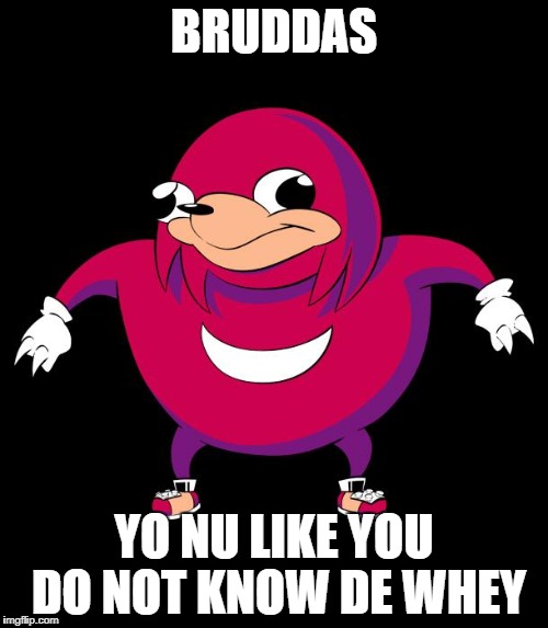 A message from Uganda Knuckles   | BRUDDAS; YO NU LIKE YOU DO NOT KNOW DE WHEY | image tagged in ugandan knuckles,do you know the way | made w/ Imgflip meme maker