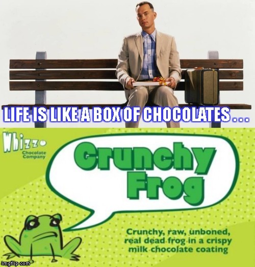 Crunchy Frog | image tagged in monty python | made w/ Imgflip meme maker