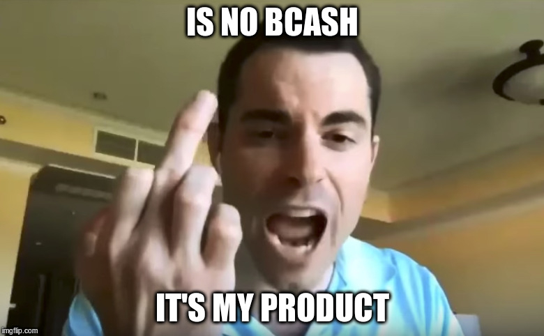 Salty roger ver | IS NO BCASH; IT'S MY PRODUCT | image tagged in scumbag,crypto | made w/ Imgflip meme maker