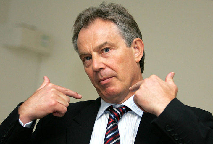 TONY BLAIR -WHO ME Blank Meme Template