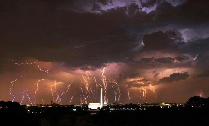 Storm over Washington D.C. Blank Meme Template