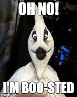 Ghost week Jan 21-27 | OH NO! I'M BOO-STED | image tagged in ghost week,meme | made w/ Imgflip meme maker