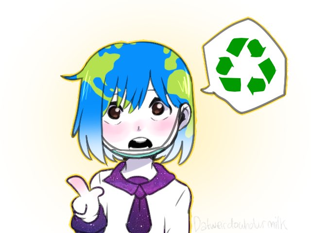 High Quality Earth-chan Blank Meme Template