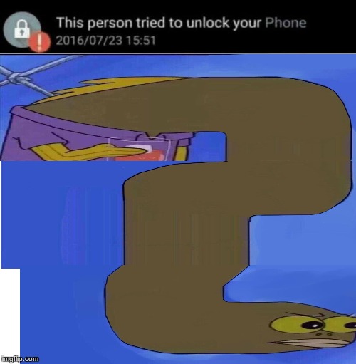 This actually took too long to make | image tagged in memes,this man tried to unlock your phone,spongebob fish,slowstack | made w/ Imgflip meme maker