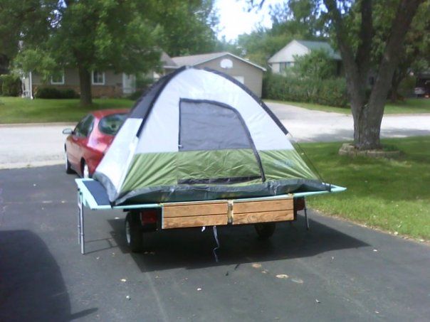 Tent on trailer Blank Meme Template