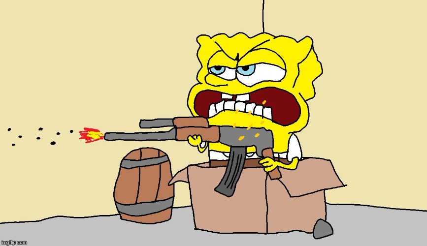 When Spongebob Is Not On Nickelodian | image tagged in sponge bob | made w/ Imgflip meme maker