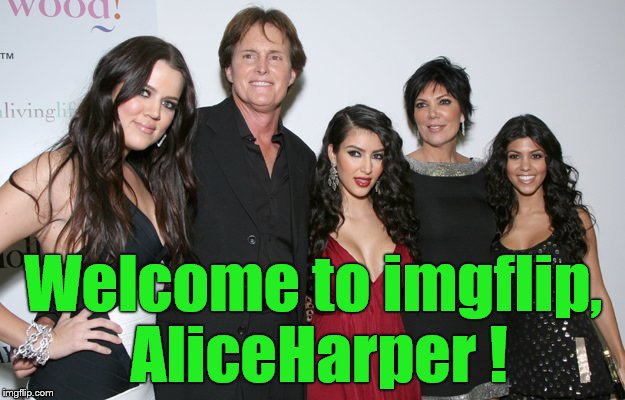 Jenner Christmas | Welcome to imgflip, AliceHarper ! | image tagged in jenner christmas | made w/ Imgflip meme maker