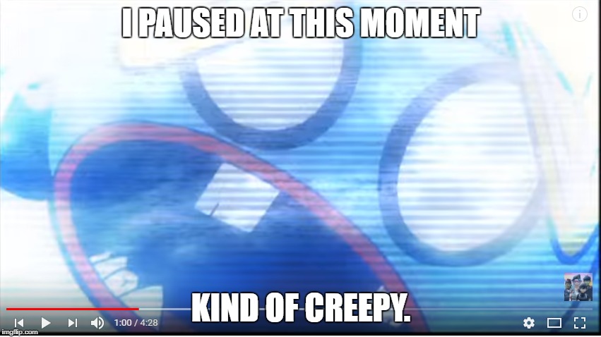 I PAUSED AT THIS MOMENT; KIND OF CREEPY. | image tagged in gorillaz | made w/ Imgflip meme maker