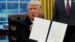 PRESIDENT TRUMP SIGNING JOBS EXECUTIVE ORDER Blank Meme Template