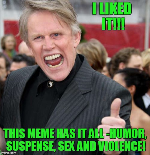 I LIKED IT!!! THIS MEME HAS IT ALL -HUMOR, SUSPENSE, SEX AND VIOLENCE! | made w/ Imgflip meme maker