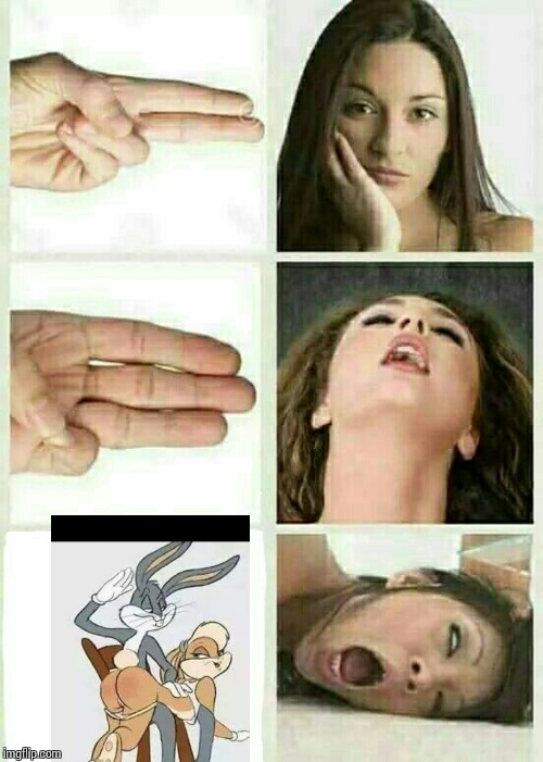 Bugs Bunny Knows How To | . | image tagged in 3rd time's a charm,bugs bunny,orgasm,finger,spank | made w/ Imgflip meme maker