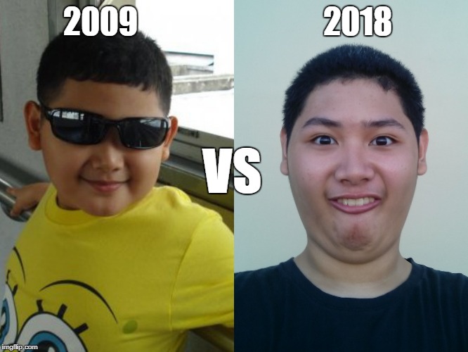 2009                              2018; VS | image tagged in comparison | made w/ Imgflip meme maker