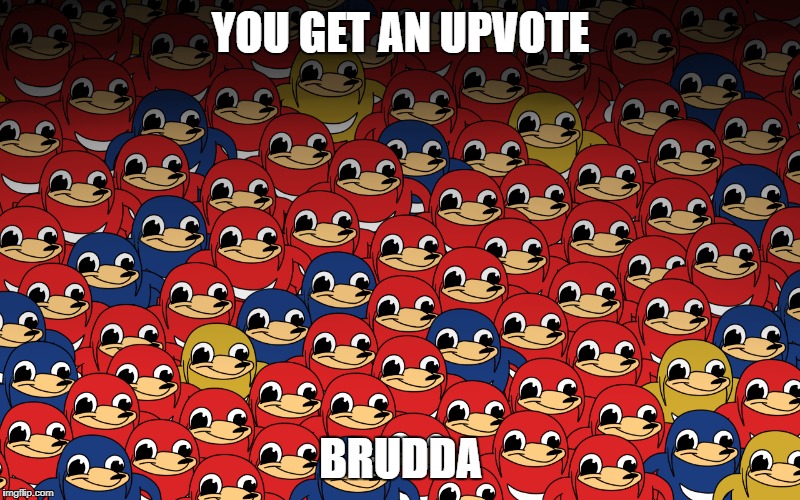 YOU GET AN UPVOTE BRUDDA | made w/ Imgflip meme maker