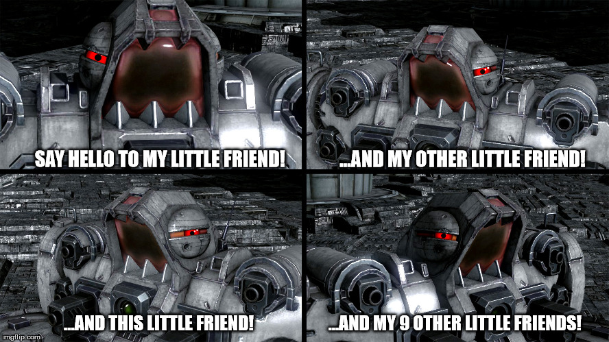 SAY HELLO TO MY LITTLE FRIEND!            

 ...AND MY OTHER LITTLE FRIEND! ...AND THIS LITTLE FRIEND!                      ...AND MY 9 OTHER LITTLE FRIENDS! | made w/ Imgflip meme maker