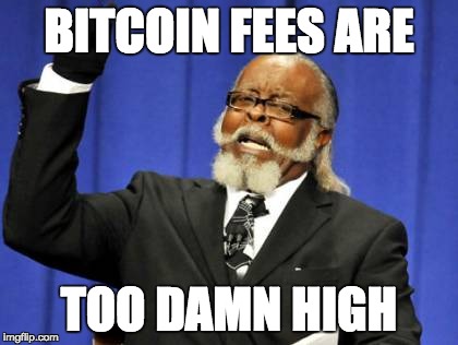 bitcoin fees are too damn high