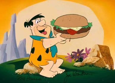 High Quality Flintstones burger Blank Meme Template