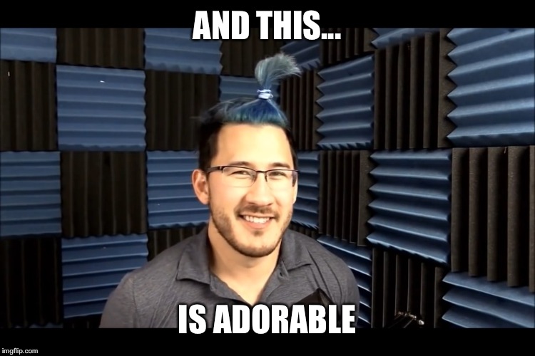 AND THIS... IS ADORABLE | image tagged in markimoo | made w/ Imgflip meme maker
