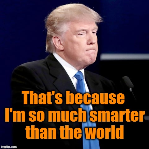 That's because I'm so much smarter than the world | made w/ Imgflip meme maker