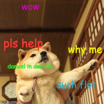 shibe does a flot?? | wow; pls help; why me; damsel in destris; such flot | image tagged in shiba bad joke,doge,nomnomnom,why can't i hold all these limes | made w/ Imgflip meme maker