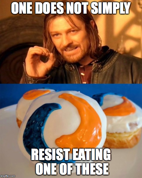 Tide pod donuts! | ONE DOES NOT SIMPLY; RESIST EATING ONE OF THESE | image tagged in memes,funny,tide pods,one does not simply | made w/ Imgflip meme maker