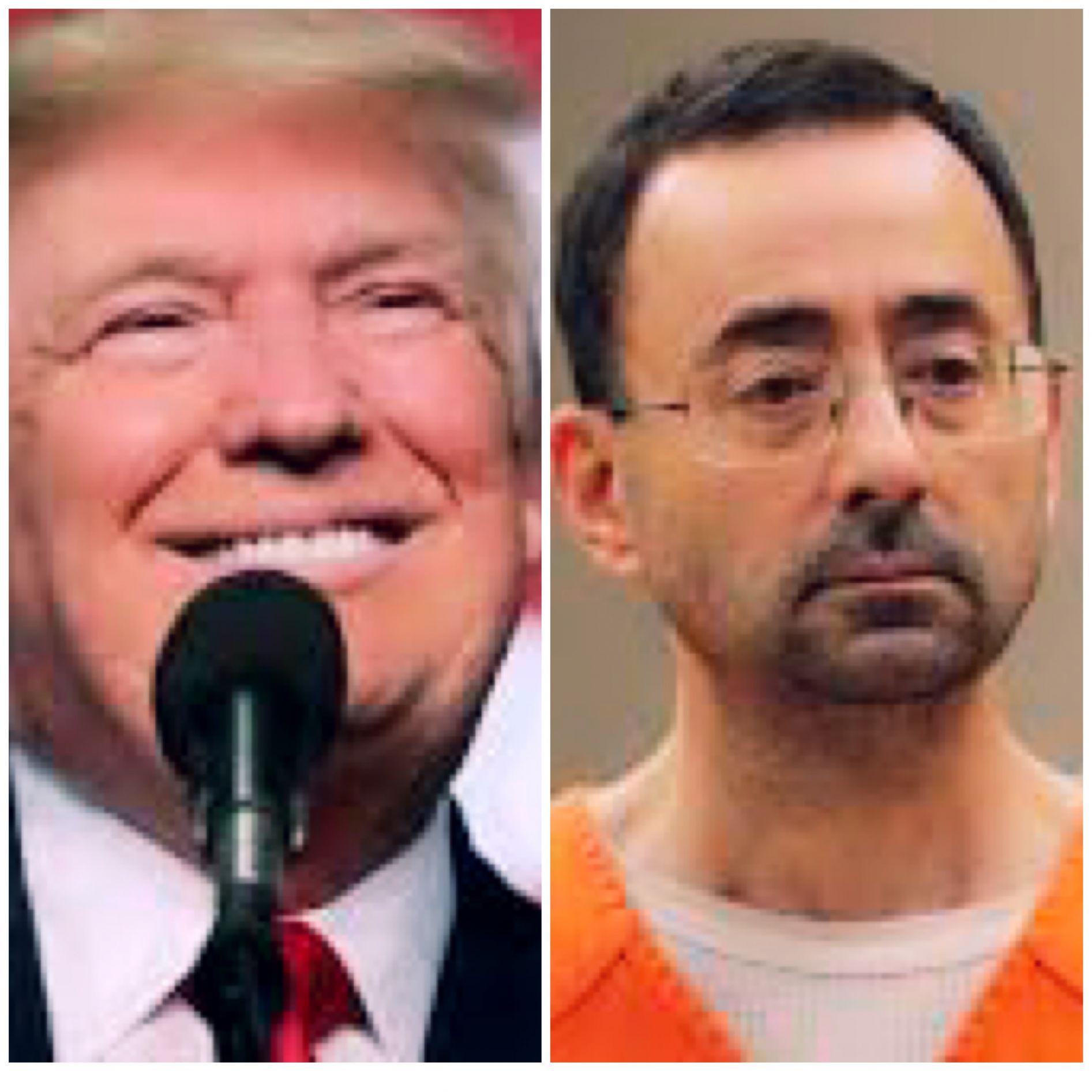 High Quality Trump and Nassar  Blank Meme Template