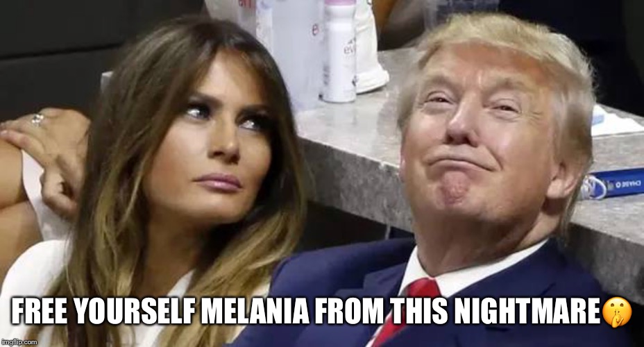 Free yourself Melania  | FREE YOURSELF MELANIA FROM THIS NIGHTMARE🤫 | image tagged in melania trump,donald trump,nightmare,trump lies,cheater,stormy daniels | made w/ Imgflip meme maker