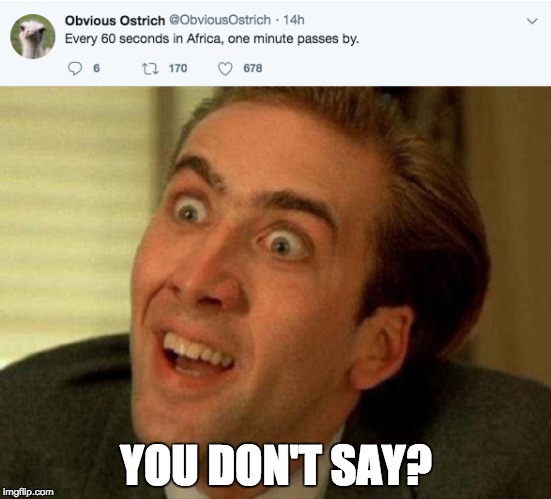 Captain Obvious the third time! | YOU DON'T SAY? | image tagged in captain obvious,captain obvious- you don't say,obvious,funny memes | made w/ Imgflip meme maker
