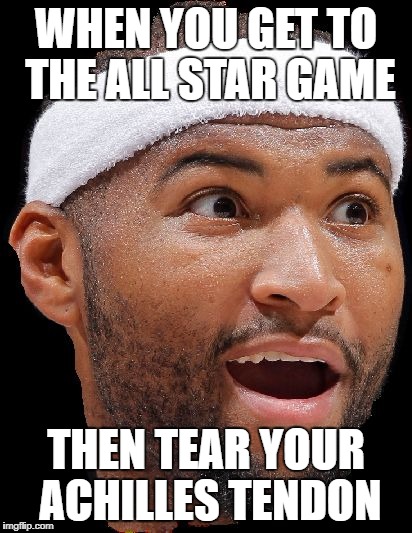 WHEN YOU GET TO THE ALL STAR GAME; THEN TEAR YOUR ACHILLES TENDON | image tagged in boogie | made w/ Imgflip meme maker