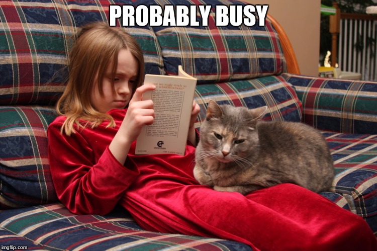 PROBABLY BUSY | made w/ Imgflip meme maker
