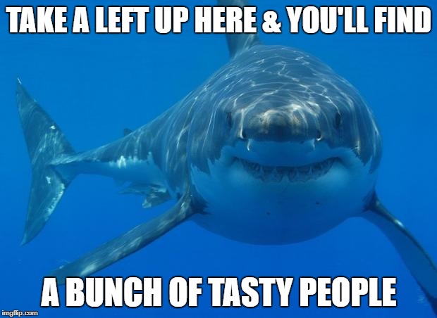 TAKE A LEFT UP HERE & YOU'LL FIND A BUNCH OF TASTY PEOPLE | made w/ Imgflip meme maker