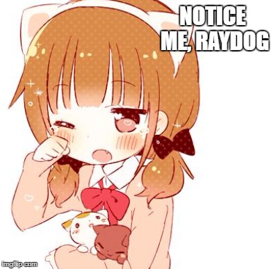 NOTICE ME, RAYDOG | made w/ Imgflip meme maker