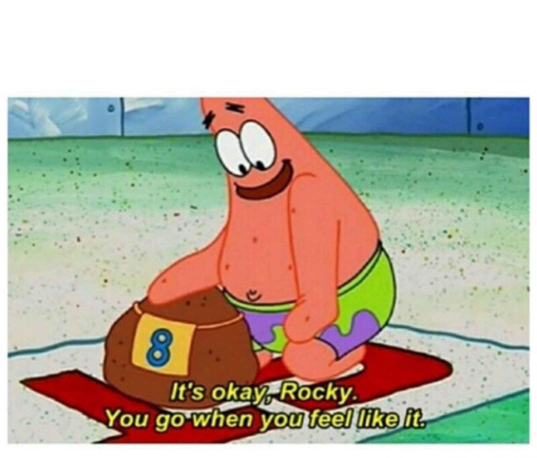 High Quality Rocky Patrick Star Blank Meme Template