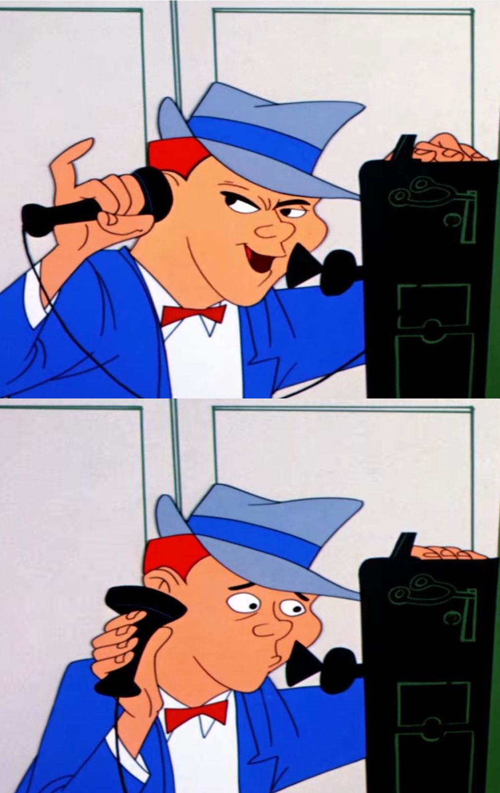 Telephone Reaction Blank Meme Template