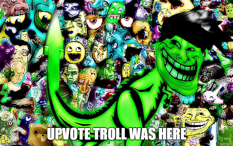 troll by jying | UPVOTE TROLL WAS HERE | image tagged in troll by jying | made w/ Imgflip meme maker