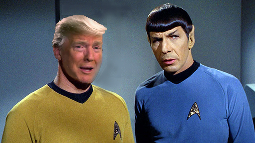 Trump-Spock Blank Meme Template