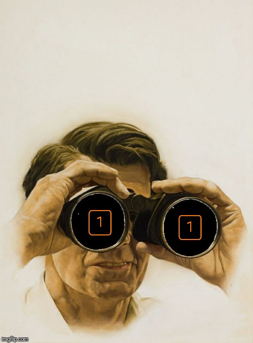 Pulp Art blank binoculars | image tagged in pulp art blank binoculars | made w/ Imgflip meme maker