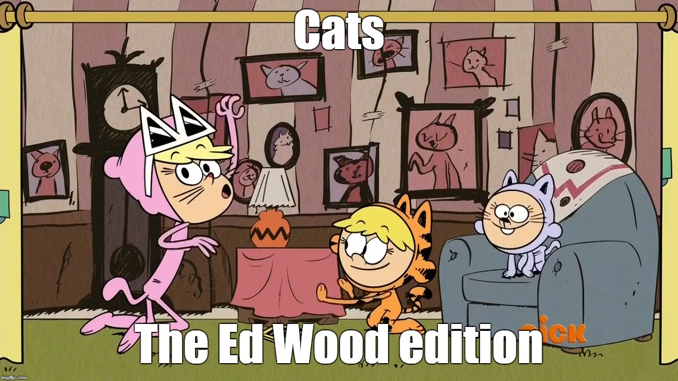 Loud House cats | Cats; The Ed Wood edition | image tagged in the loud house | made w/ Imgflip meme maker