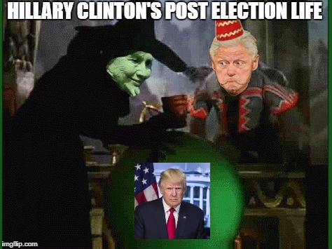 HILLARY CLINTON'S POST ELECTION LIFE | image tagged in memes,crooked hillary,hillary clinton,nevertheless she persisted | made w/ Imgflip meme maker