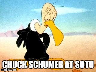 Chuck | CHUCK SCHUMER AT SOTU | image tagged in chuck | made w/ Imgflip meme maker