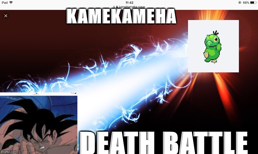 Catterduck vs goku | KAMEKAMEHA; DEATH BATTLE | image tagged in goku,caterpillar,duck,memes,evil overlord rules,death battle | made w/ Imgflip meme maker