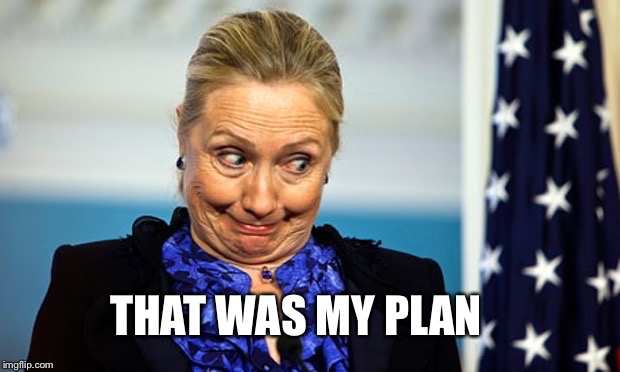 Hillary Gonna Be Sick | THAT WAS MY PLAN | image tagged in hillary gonna be sick | made w/ Imgflip meme maker