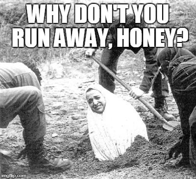 WHY DON'T YOU RUN AWAY, HONEY? | made w/ Imgflip meme maker