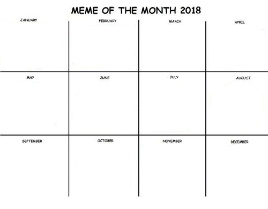 Meme of the Month Blank Meme Template
