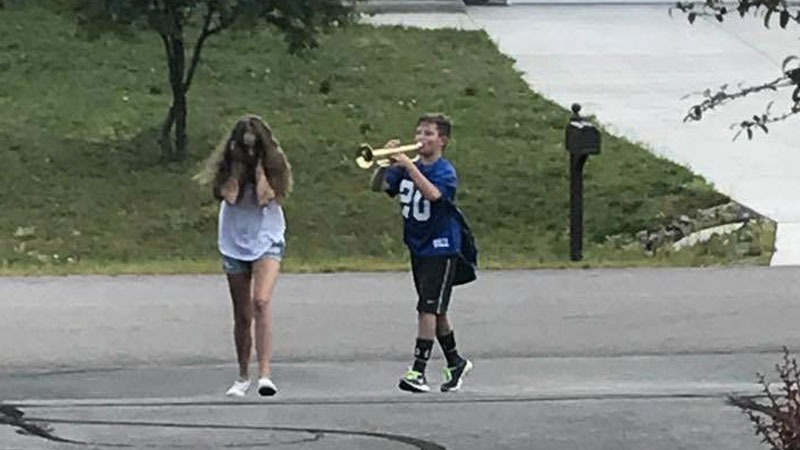 Trumpet Boy Object Labeling Blank Meme Template