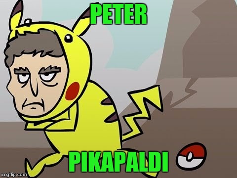 Peter Pikapaldi | PETER; PIKAPALDI | image tagged in doctor who,pokemon | made w/ Imgflip meme maker