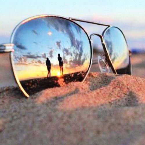 High Quality Sunglasses beach Blank Meme Template